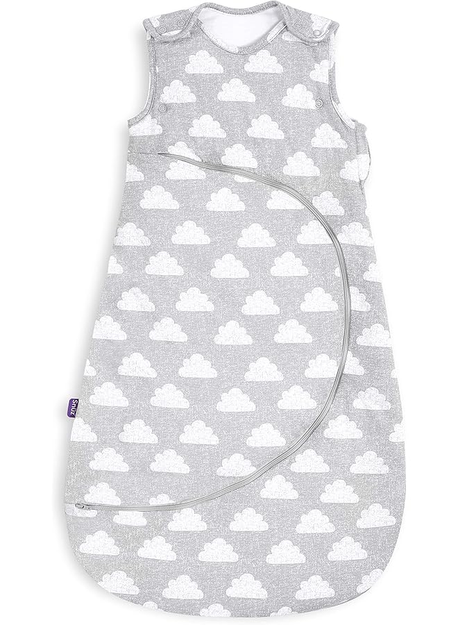 Snuz Pouch 0 6M Sleeping Bag 1.0 Tog Cloud  - Image 1