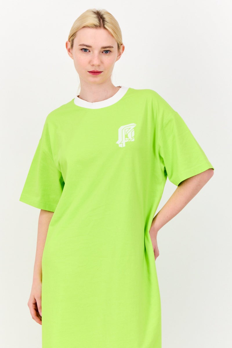 ESPRIT Women Graphic Print Shirt Dress, Lime Green - Image 2