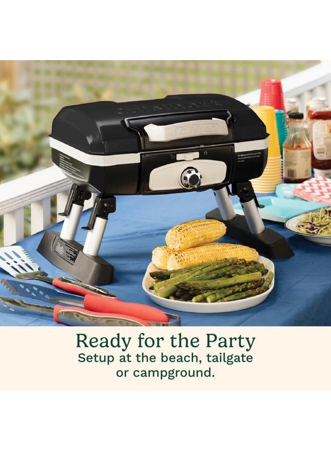 Cuisinart CGG-180TB Portable Propane, Petit Gourmet Tabletop Gas Grill, Black - Image 3
