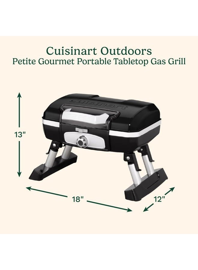 Cuisinart CGG-180TB Portable Propane, Petit Gourmet Tabletop Gas Grill, Black - Image 2