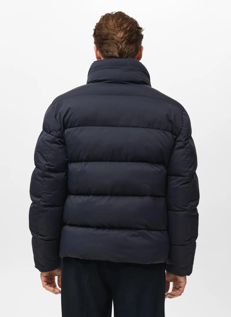 مانجو مان Short quilted water-repellent anorak