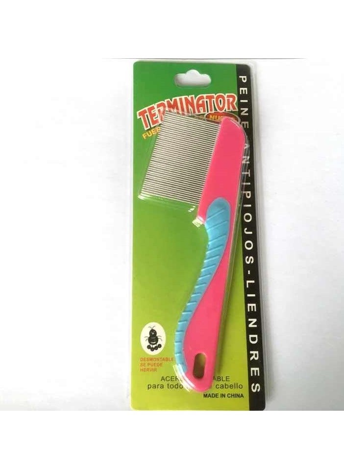STAR BEJA Terminator Anti-Lice Comb, Detachable, Stainless Steel Teeth Multicolor 3 Pcs Large Size - Image 4