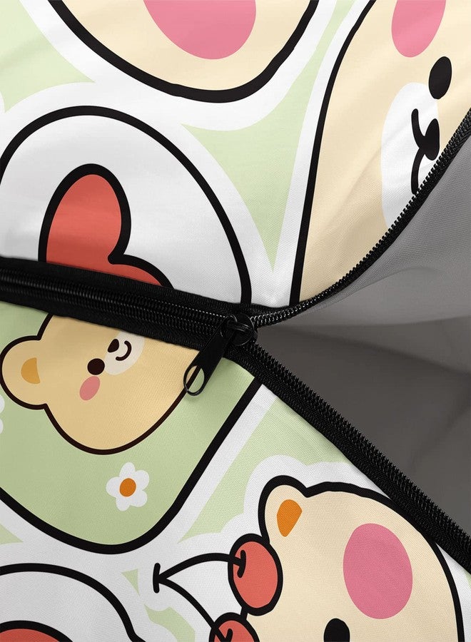 OIXXAF Datura home Kids Sleeping Bag for Boys and Girls,Cartoon Cute Bear with Cheery Print-Lightweight Warm Outdoor Indoor-Waterproof Cold Weather Resistant Sleeping Bag for Camping Hiking(Bear 32"*90") - Image 5