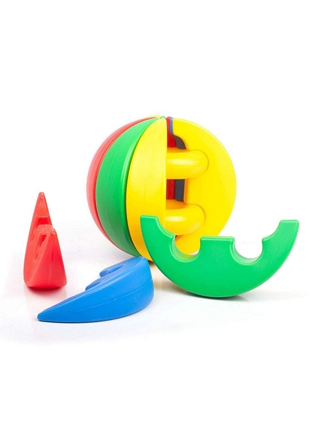 كيدز ماندي نشاط تعليمي بالكرة | نشاط تعلم الألوان والعد وفرز الأشكال | 12 شريحة ألغاز متعددة الألوان لبناء الكرة | ألعاب تنمية الدماغ للأطفال بعمر سنة وما فوق - Image 1