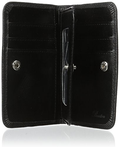 Buxton Hudson Pik-Me-Up Snap Card Case, Black - Image 5