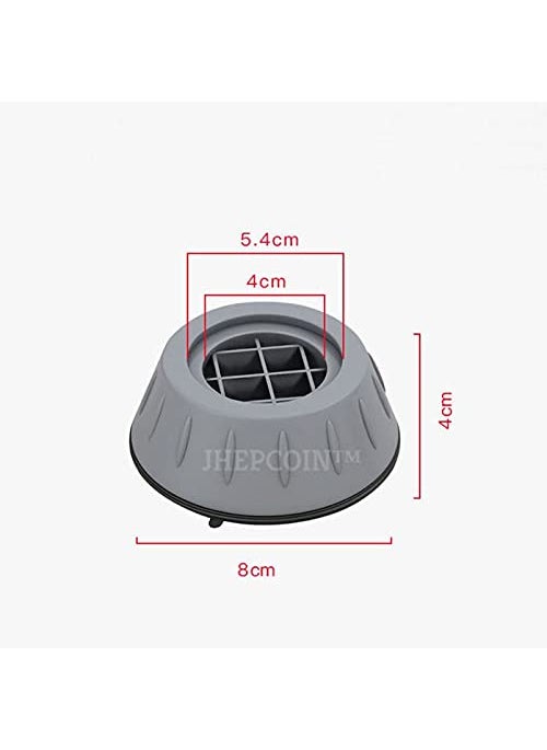 JHEPCOIN JHEPCOIN Anti Vibration Pads with Suction Cup Feet Fridge Washing Machine Leveling Feet Anti Walk Pads Shock Absorber for Furniture Lifting Base  - Image 4