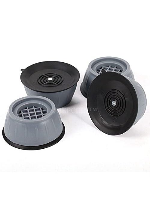 JHEPCOIN JHEPCOIN Anti Vibration Pads with Suction Cup Feet Fridge Washing Machine Leveling Feet Anti Walk Pads Shock Absorber for Furniture Lifting Base  - Image 1