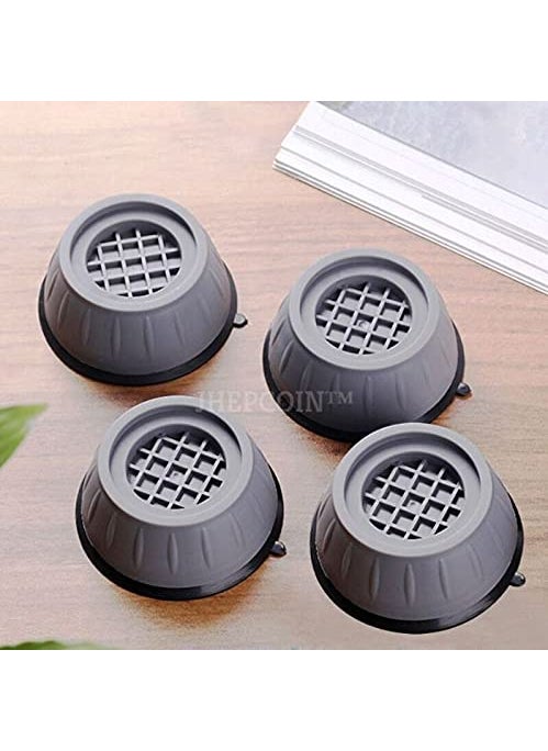 JHEPCOIN JHEPCOIN Anti Vibration Pads with Suction Cup Feet Fridge Washing Machine Leveling Feet Anti Walk Pads Shock Absorber for Furniture Lifting Base  - Image 3