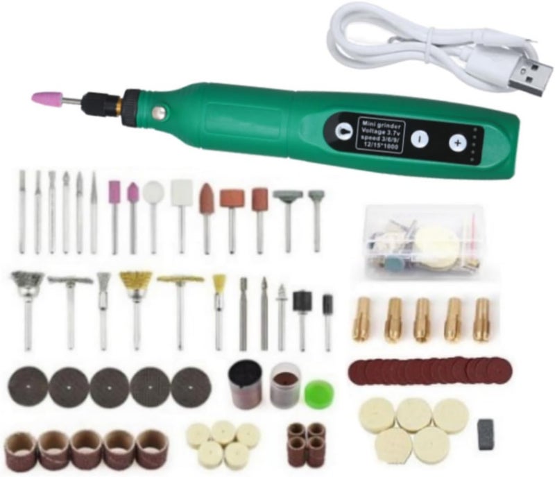 Rotary Tool Kit with 150pcs Accessory, Cordless 5 Speed Adjustable Wireless Engraving Carving Power Tool for Grinding Sanding Crafting Cutting DIY - Image 1
