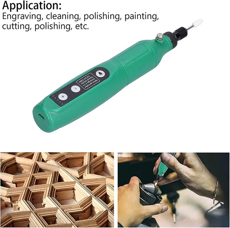 Rotary Tool Kit with 150pcs Accessory, Cordless 5 Speed Adjustable Wireless Engraving Carving Power Tool for Grinding Sanding Crafting Cutting DIY - Image 3