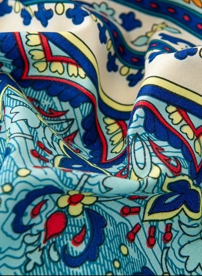 LUNA Home Queen size 6 piece duvet cover set, colorful bohemian bedding.  - Image 4