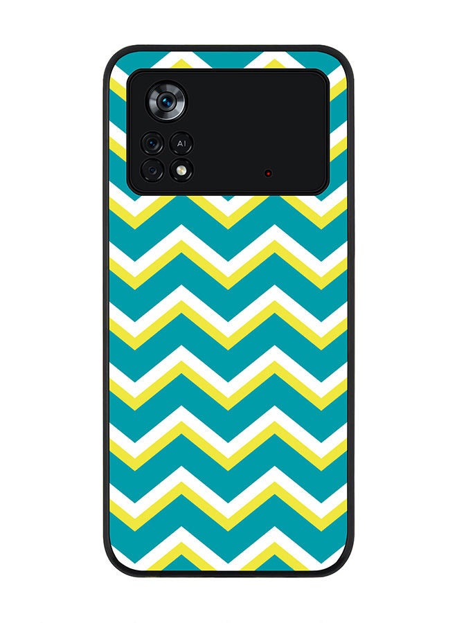 Stylizedd Rugged Black edge case for Poco M4 Pro 4G Slim fit Soft Case Flexible Rubber Edges Anti Drop TPU Gel Thin Cover - Chevy Lime - Image 1