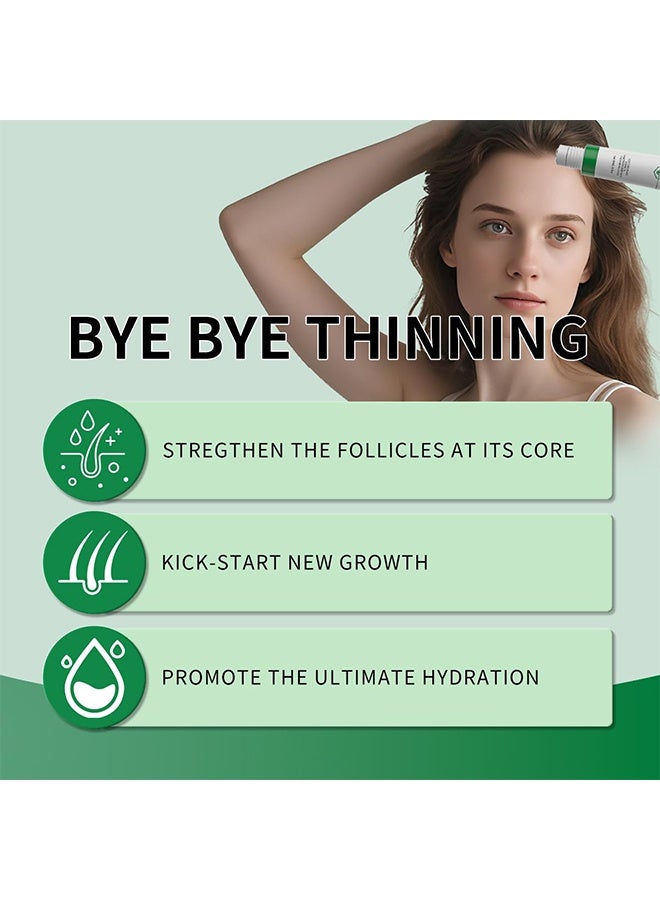 W3W Hair Growth Serum ,with Rosemary, Fermented Rice & Caffeine - Roll-On Scalp Treatment for Thinning Hair, No Minoxidil, Fast-Absorbing, Non-Greasy Formula for Women & Men,30ml - Image 5
