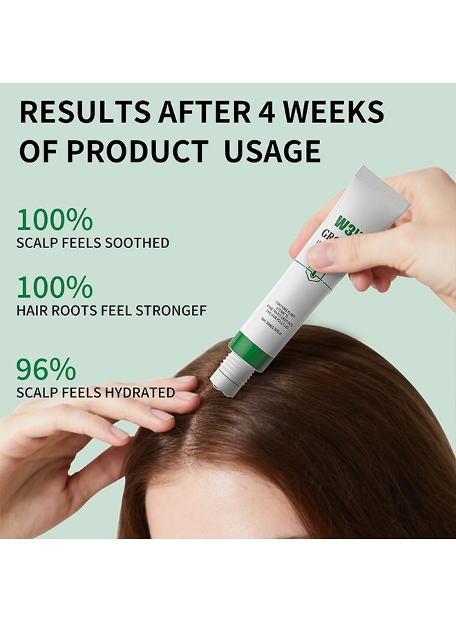W3W Hair Growth Serum ,with Rosemary, Fermented Rice & Caffeine - Roll-On Scalp Treatment for Thinning Hair, No Minoxidil, Fast-Absorbing, Non-Greasy Formula for Women & Men,30ml - Image 3