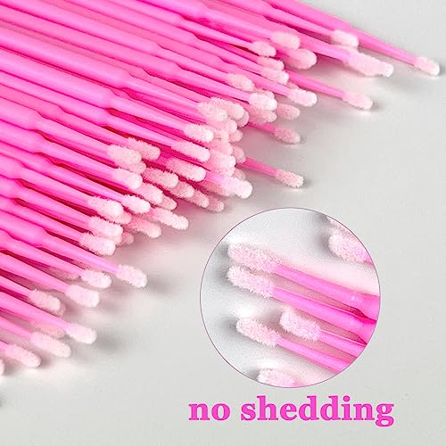 eyxformula Micro Brushes, Microswabs For Eyelash Extensions & Makeup, Lint Free Lip Micro Applicator Brush, Disposable Micro Swabs, Eye Lash Mascara Wands - Image 2