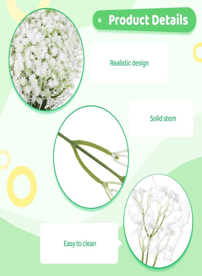 NIMBLOOM 150 PCS Babys Breath Artificial Flowers, 11.4inch White Starry Flower for Wedding Decoration, AReal Touch Faux Babies Breath Gypsophila Bouquet for Wedding Floral Arrangement Party Home Decor - Image 3