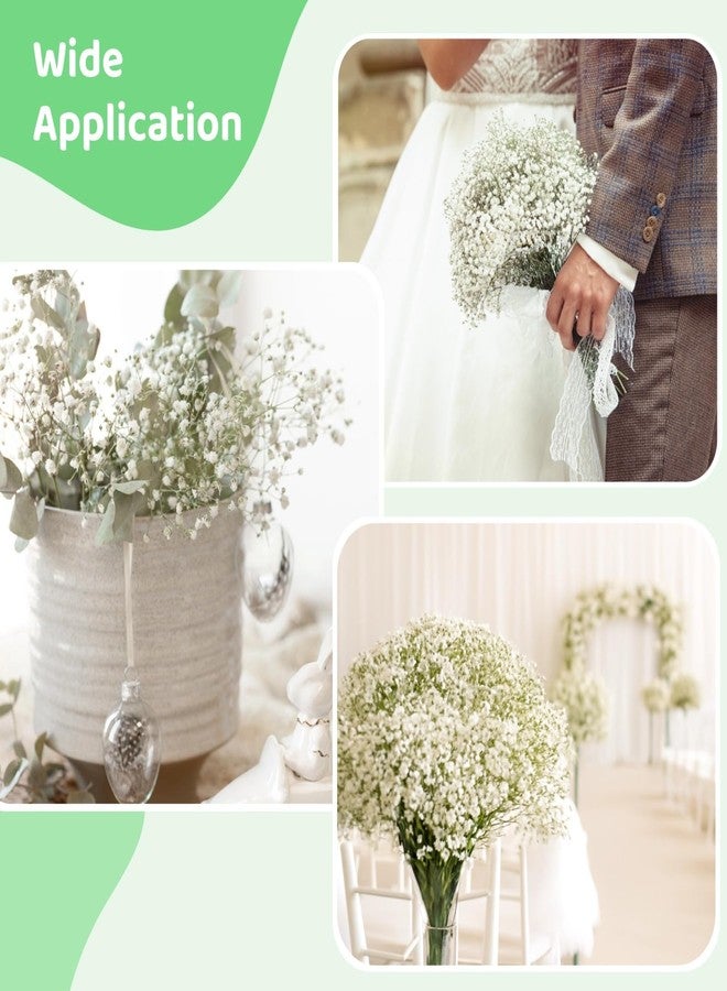 NIMBLOOM 150 PCS Babys Breath Artificial Flowers, 11.4inch White Starry Flower for Wedding Decoration, AReal Touch Faux Babies Breath Gypsophila Bouquet for Wedding Floral Arrangement Party Home Decor - Image 5
