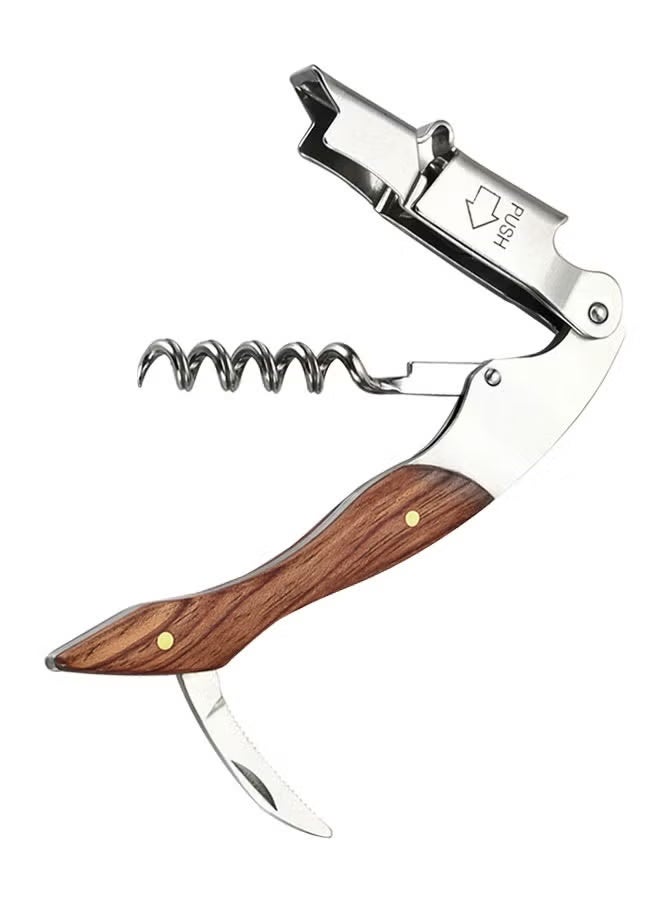 Gecomo Wine Opener Professional Waiters Corkscrew Vintage Wine Bottle Opener with a Comfortable Wood Handle - Image 1