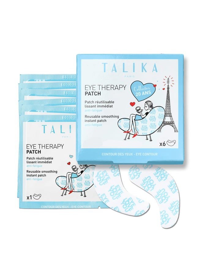 Talika لصقات علاج العين - لصقات تنعيم فورية - قناع للهالات السوداء والانتفاخات وعيون متعبة - 6 إعادة تعبئة لصقات تحت العين قابلة لإعادة الاستخدام للعناية بالبشرة للبالغين - Image 1