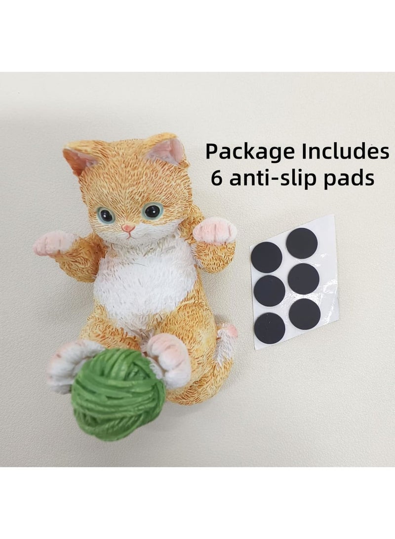 SYOSI Cat Phone Holder for Desk, Cute Cell Phone Stand for Iphone 16 15 14 13 Pro Max, Anti-skid Phone Mount for Office Home, Gift for Cat Lovers, Desk Decor Accessory - Image 2