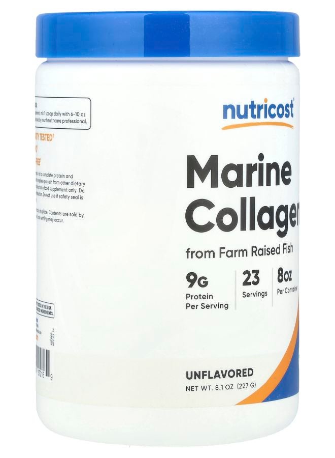 Nutricost Marine Collagen From Farm Raised Fish Unflavored 8.1 oz (227 g) - Image 2