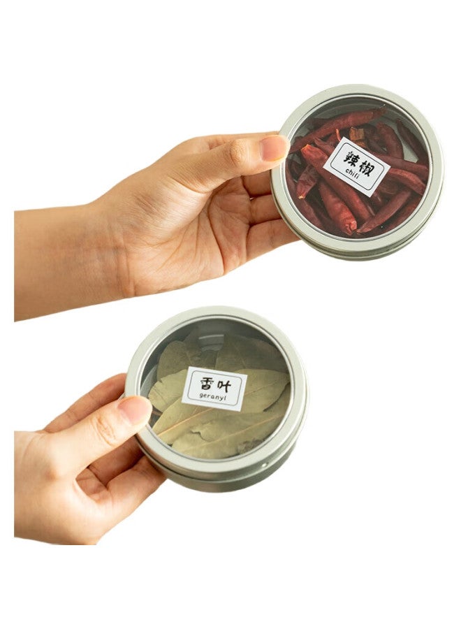 Onlycook Seasoning Containers, Magnetic Wall-Mounted Spice Jars, Kitchen Spice Storage Boxes With Lids, 6 Pieces - Image 3