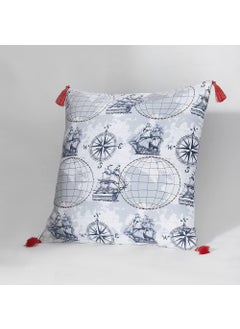Wakefit Wakefit Cushion Covers | Cotton Fabric | Nautical | 16x16 inch | Sofa Pillow Cover Set of 3  - Image 4