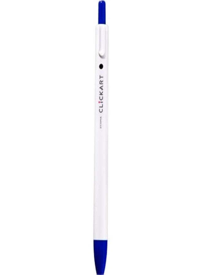 Zebra Technologies Zebra WYSS22-BK Retractable Water-Based Color Pen, Clickart (Blue) - Image 1