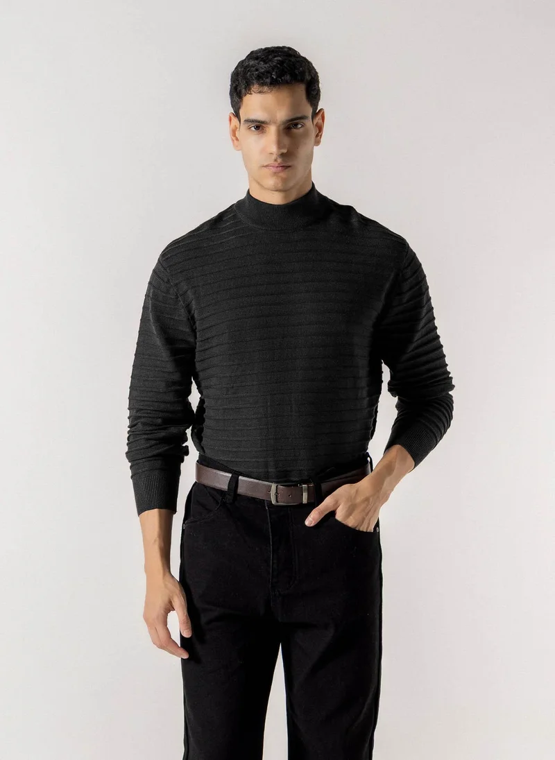 شايبس MOCK KNIT TEXTURED SWEATER