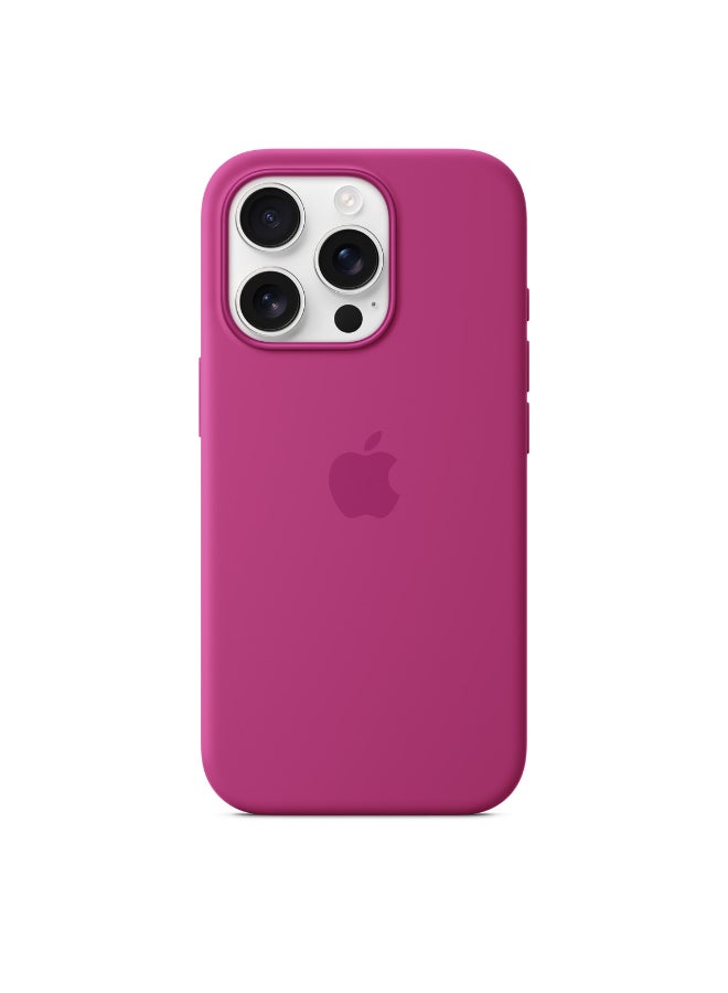 Apple iPhone 16 Pro Max Silicone Case With MagSafe - Fuchsia - Image 3