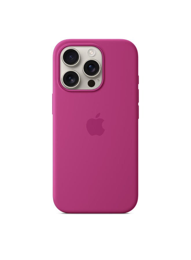 Apple iPhone 16 Pro Max Silicone Case With MagSafe - Fuchsia - Image 2