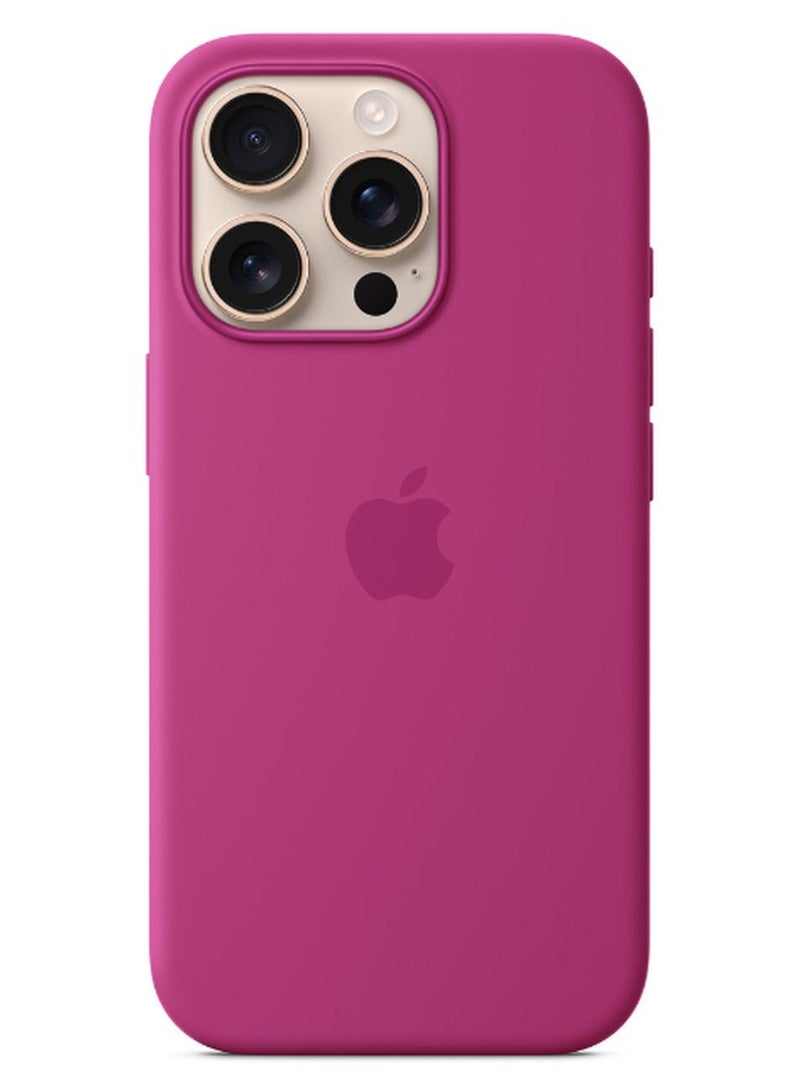Apple iPhone 16 Pro Max Silicone Case With MagSafe - Fuchsia - Image 1