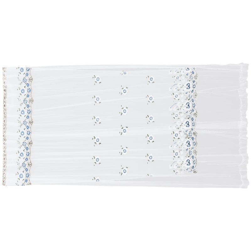 Lace Door Curtain For Bedroom Kitchen Bathroom No Drilling Breathable Mesh Door Screen Decorative Room Divider - Image 4