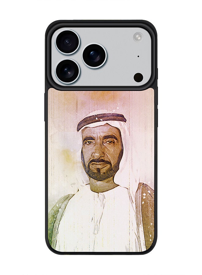 Stylizedd iPhone 17 Pro Case, [Compatible with MagSafe] Slim Magnetic cover Phone Case iPhone 17 Pro - The Wise Sheikh Zayed - Image 1