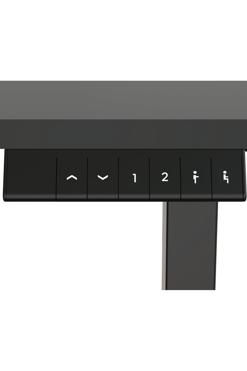 FLEXISPOT EN1 Standing Desk 129 x 68 x 14.5cm Black - Whole-Piece Desktop, Home Office Use, Height Adjustable with 4 Memory Presets, Supports Multiple Monitors - Image 4