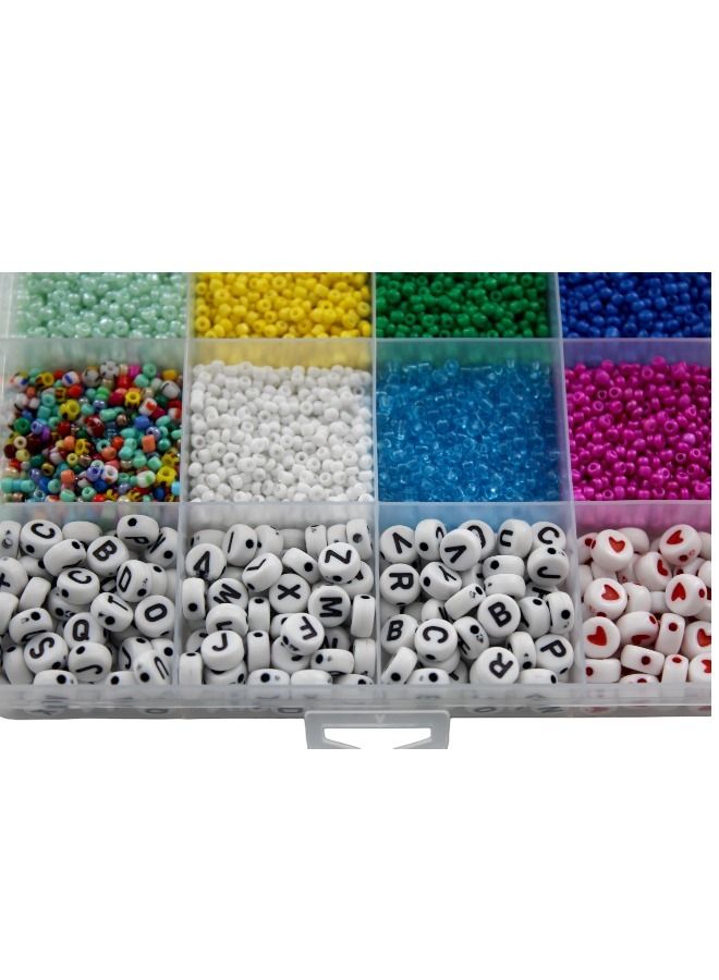 child toy Colourful Bracelet Beads And A-Z Alphabet Letter Art Starter DIY Bead Making Kit For Kids  - Image 4
