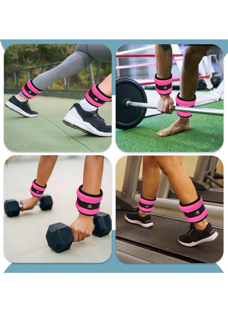 Allure Sphere Sphere Ankle Weights With Adjustable Straps For Men & Women 0.5Kg- 2.5Kg In Pair - Wrist & Leg Weights For Jogging, Running, Aerobics, Gymnastics, Fitness Exercise, Workouts  - Image 3