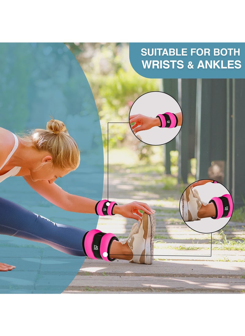 Allure Sphere Sphere Ankle Weights With Adjustable Straps For Men & Women 0.5Kg- 2.5Kg In Pair - Wrist & Leg Weights For Jogging, Running, Aerobics, Gymnastics, Fitness Exercise, Workouts  - Image 5