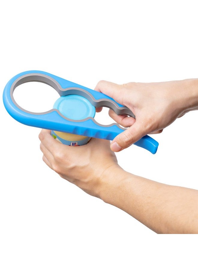 Bloss Anti-skid Jar Opener Jar Lid Remover Rubber Can Opener Kitchen Grippers To Remove Stubborn Lids, Caps and Bottles Great Kitchen Gadgets For Small Hands or Seniors,Blue - Image 1