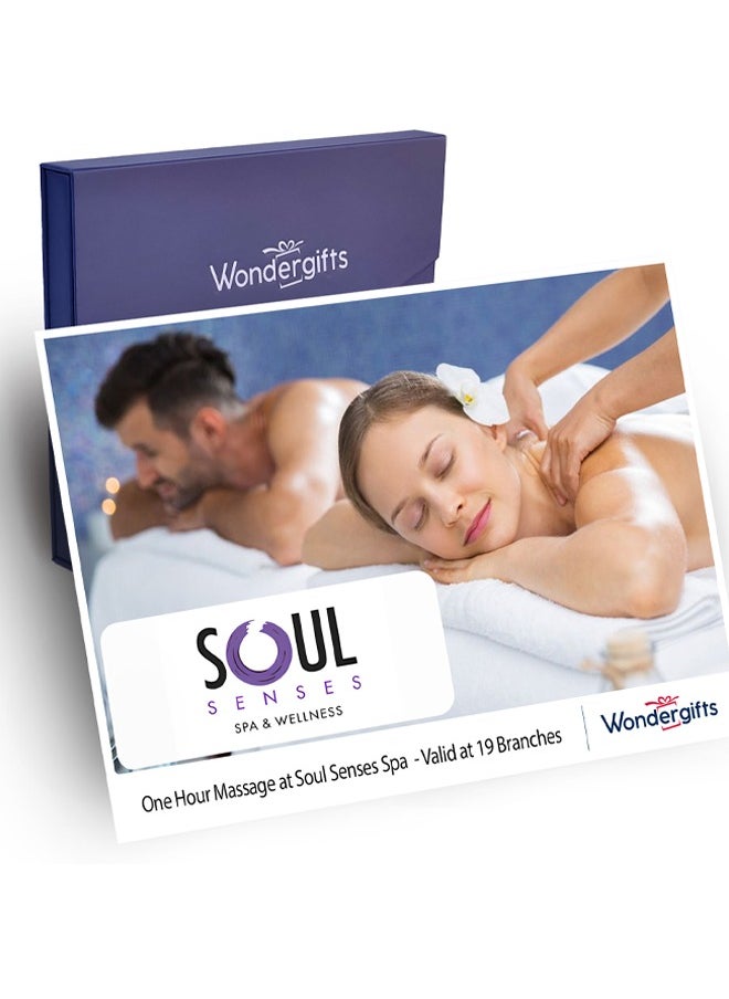 Wondergifts One-Hour Massage for Two at Soul Senses Spa and Wellness 19 Branches with Free Spa Gift Box 