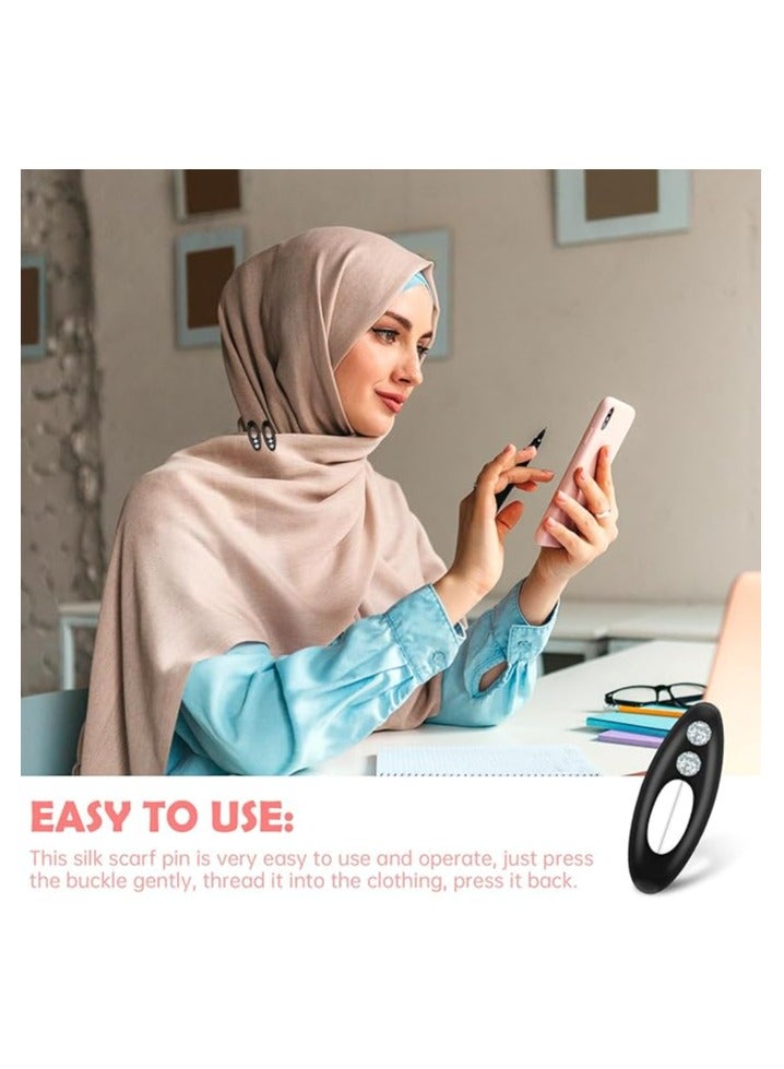 Sky Shine 12PCS Essentials Straight Hijab Pins – Fashion Safety Pins for Scarves, Clothing & Baby Nappies – Secure Locking Brooch Clips for Women - Image 4