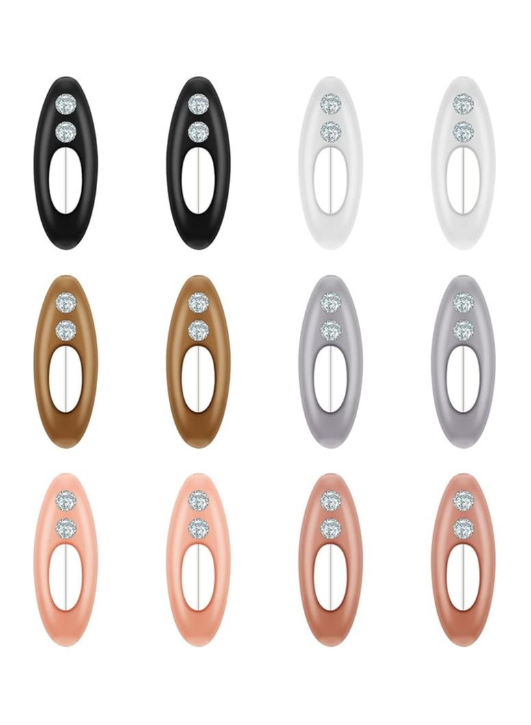 Sky Shine 12PCS Essentials Straight Hijab Pins – Fashion Safety Pins for Scarves, Clothing & Baby Nappies – Secure Locking Brooch Clips for Women - Image 1