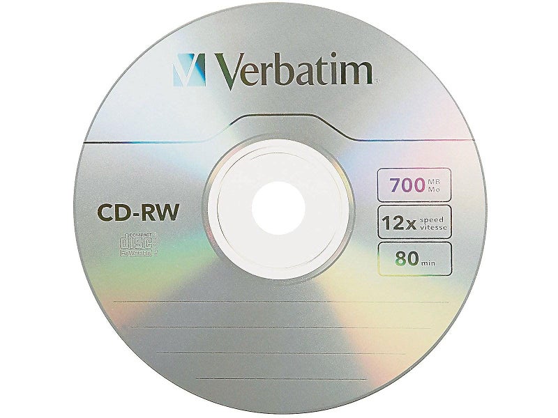 Verbatim CD-RW 700MB 2X-12X Rewritable Media Disc - 25 Pack Spindle - Image 2