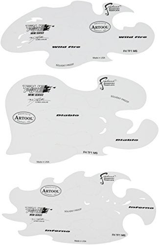 Artool Freehand Airbrush Templates, True Fire Mini Series - Image 2