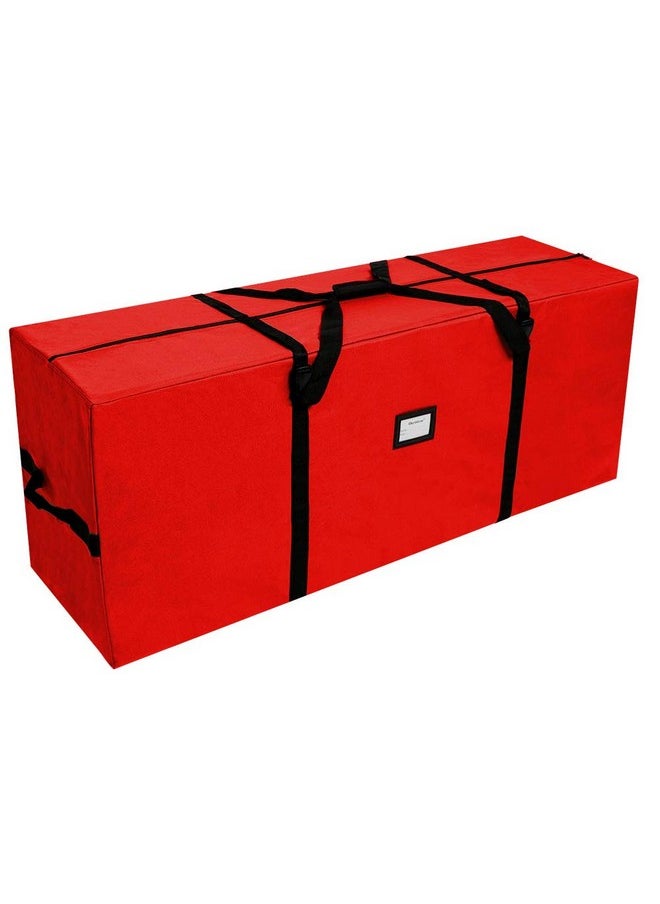 OurWarm OurWarm Christmas Tree Storage Bag Extra Large Heavy Duty Storage Containers for 8 Ft Artificial Tree 600D Oxford Xmas Holiday Tree Storage Bags with Reinforced Handles Zipper, Red 50" x 15" x 20"  - Image 1