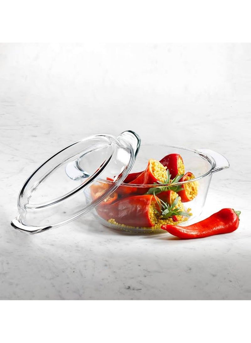 BLACKSTONE 1.0L Glass Baking Dish with Lid – Premium Oven & Freezer Safe Bakeware  - Image 5