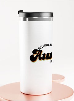 LIT Silver Tumbler Aunt BusinessStainless Tumbler Aunty Quote Best Aunt Gift  - Image 2