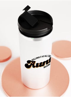 LIT Silver Tumbler Aunt BusinessStainless Tumbler Aunty Quote Best Aunt Gift  - Image 5