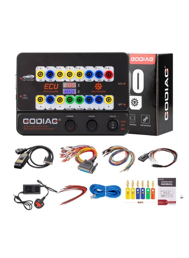 جهاز GT100 Plus GPT لصندوق اختبار OBDII وموصل ECU مع DOIP وENET وتحويل 24 فولت إلى 12 فولت - Image 1