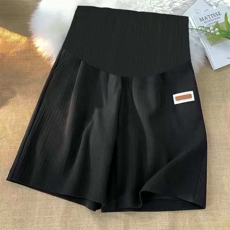 Summer Maternity Shorts Ice Silk Loose Fit Quality-[light green]]  - Image 2